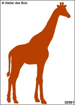 Ramoshwani, la Girafe : silhouette modèle 1
