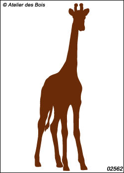 Ramoshwani, la Girafe : silhouette modèle 2
