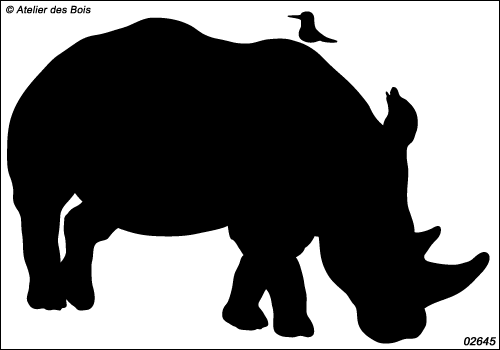 Debeeti, le Rhinocéros : silhouette modèle 5