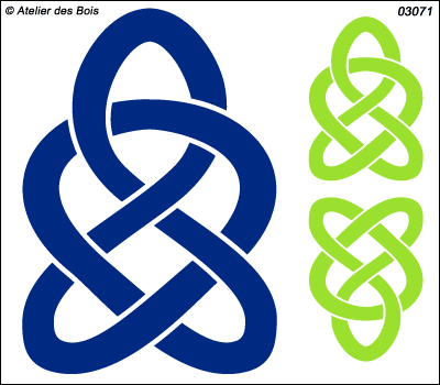 Graphisme celtique stylisé modèle 3071