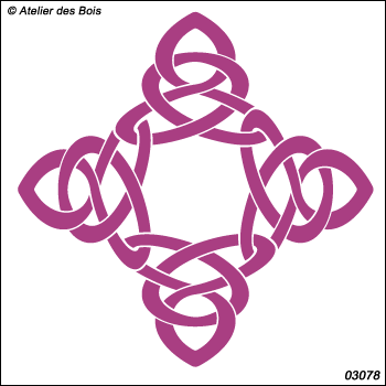 Graphisme celtique stylisé croix modèle 3078