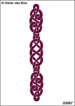 Graphisme celtique stylisé long modèle 3087