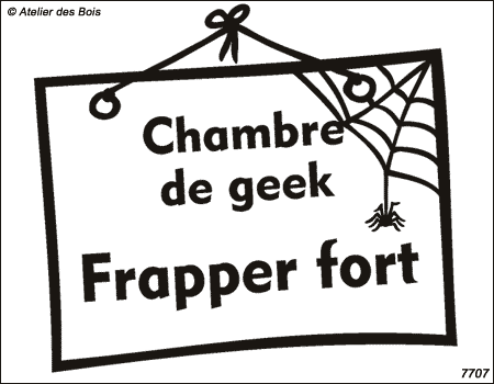 Chambre de geek - Frapper fort (avec araignée)