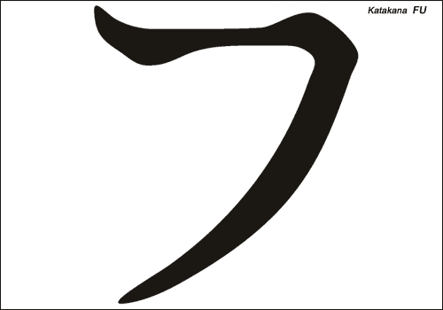 Alphabet japonais Katakana : FU