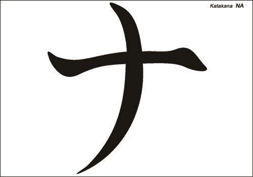 Alphabet japonais Katakana : NA