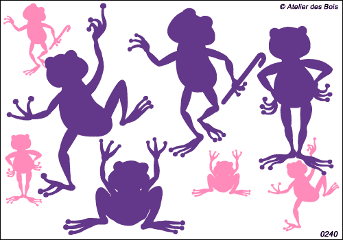 Les Clodyz, ensemble de 4 grenouilles dansantes et sautantes 3