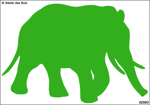 Pitsani, l'Eléphant : silhouette modèle 3