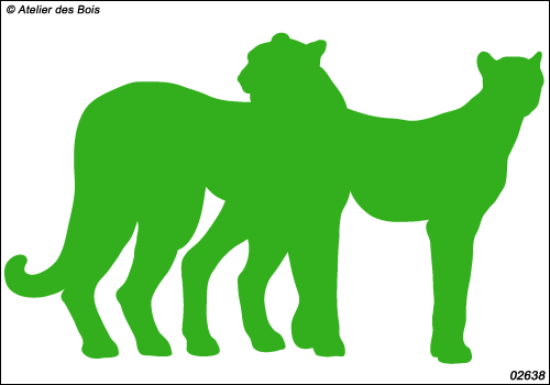Mokatani, les Guépards : silhouettes modèle 8