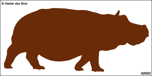 Sokloko, l'Hippopotame : silhouette modèle 2