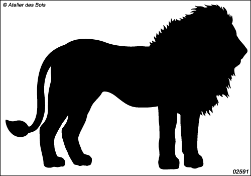 Rungwa, le Lion : silhouette modèle 1