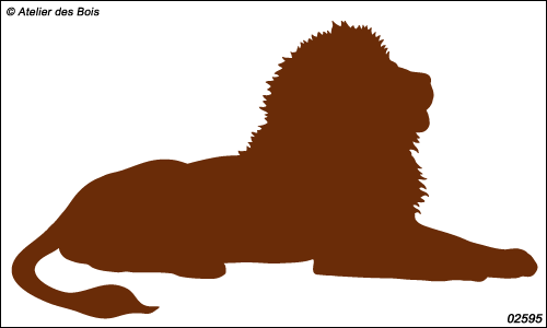 Rungwa, le Lion : silhouette modèle 5