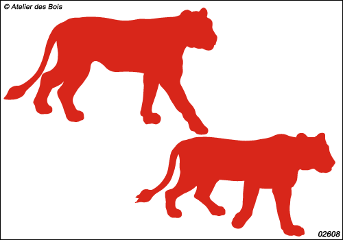 Kwedia, les Lionnes : silhouettes modèles 3 + 4
