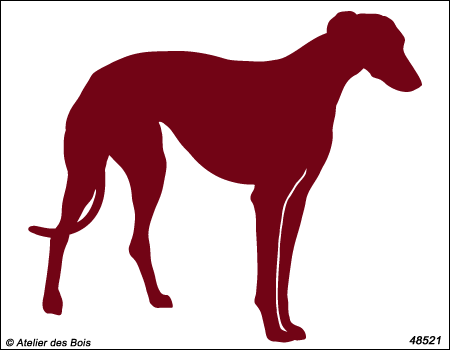Silhouette de Greyhound debout M521