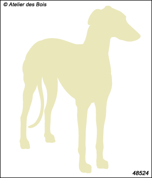 Silhouette de Greyhound debout M524