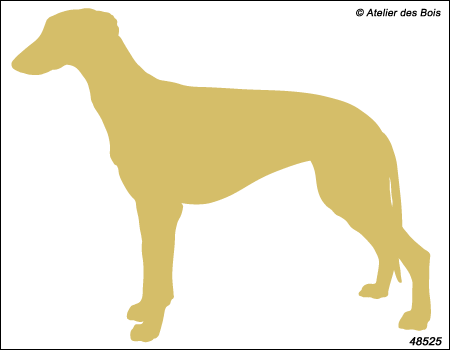 Silhouette de Greyhound debout M525