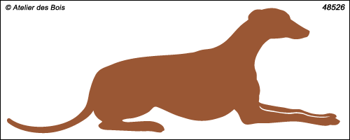 Silhouette de Greyhound couché M526