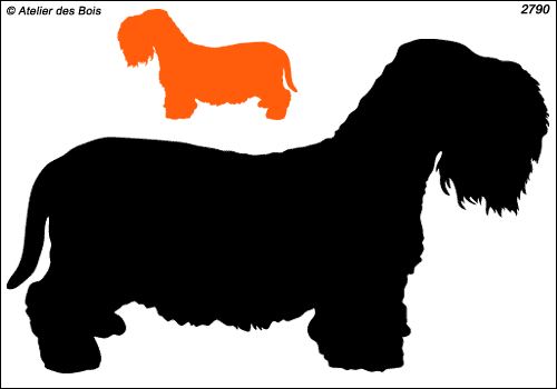 Silhouette de Cesky Terrier