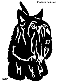 Ardfern, Scottish Terrier debout (Foncé)