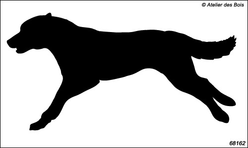 Attelage chiens de traîneau en silhouettes : Birynuq, N6816.2
