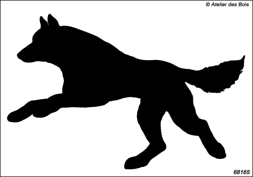 Attelage chiens de traîneau en silhouettes : Ekadil, N6816.5