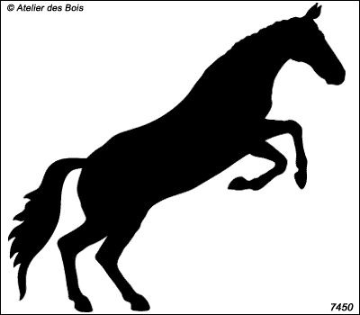 Silhouette de cheval d'obstacle 74502