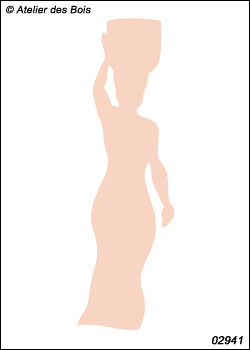 Adila, Femme porteuse d'eau (silhouette) modèle 1