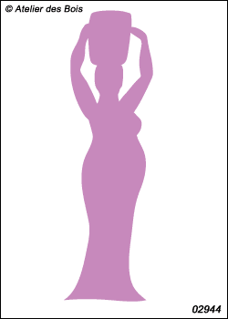Noa, Femme porteuse d'eau (silhouette) modèle 4