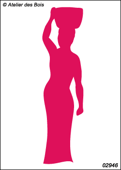Niatou, Femme porteuse d'eau (silhouette) modèle 6