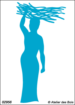 Niatou, Femme porteuse de bois (silhouette) modèle 6