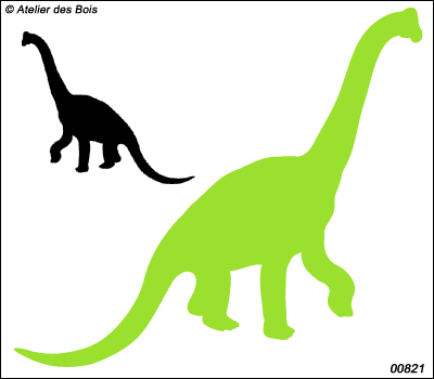 Collection Dinosaures : silhouette de Brachiosaure 821