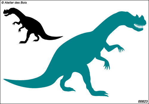 Collection Dinosaures : silhouette de Cératosaure 823