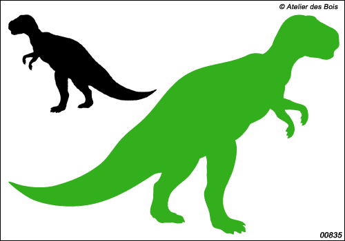 Collection Dinosaures : silhouette de Tyranosaure 835