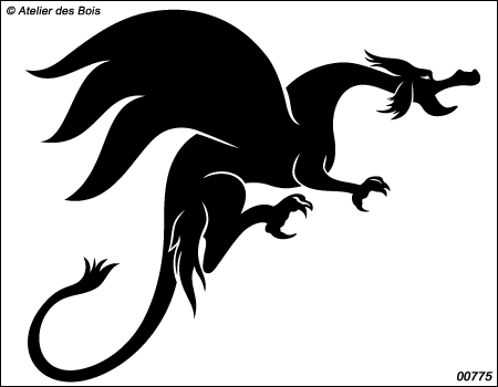 Dragon Ailé (dessin plein) 775