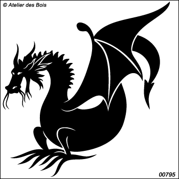 Dragon Ailé (dessin plein) 795