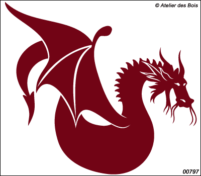 Dragon Ailé (dessin plein) 797