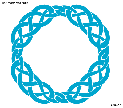 Graphisme celtique stylisé cercle modèle 3077