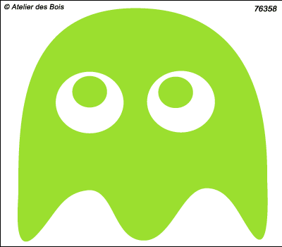 Fantôme de Pacman seul modèle 6