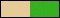 Coloris Beige/Vert Prairie