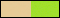 Coloris Beige/Vert Anis