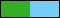 Coloris Vert Prairie/Bleu Iceberg