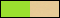 Coloris Vert Anis/Beige