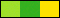 Coloris Vert Anis / Vert Prairie / Jaune